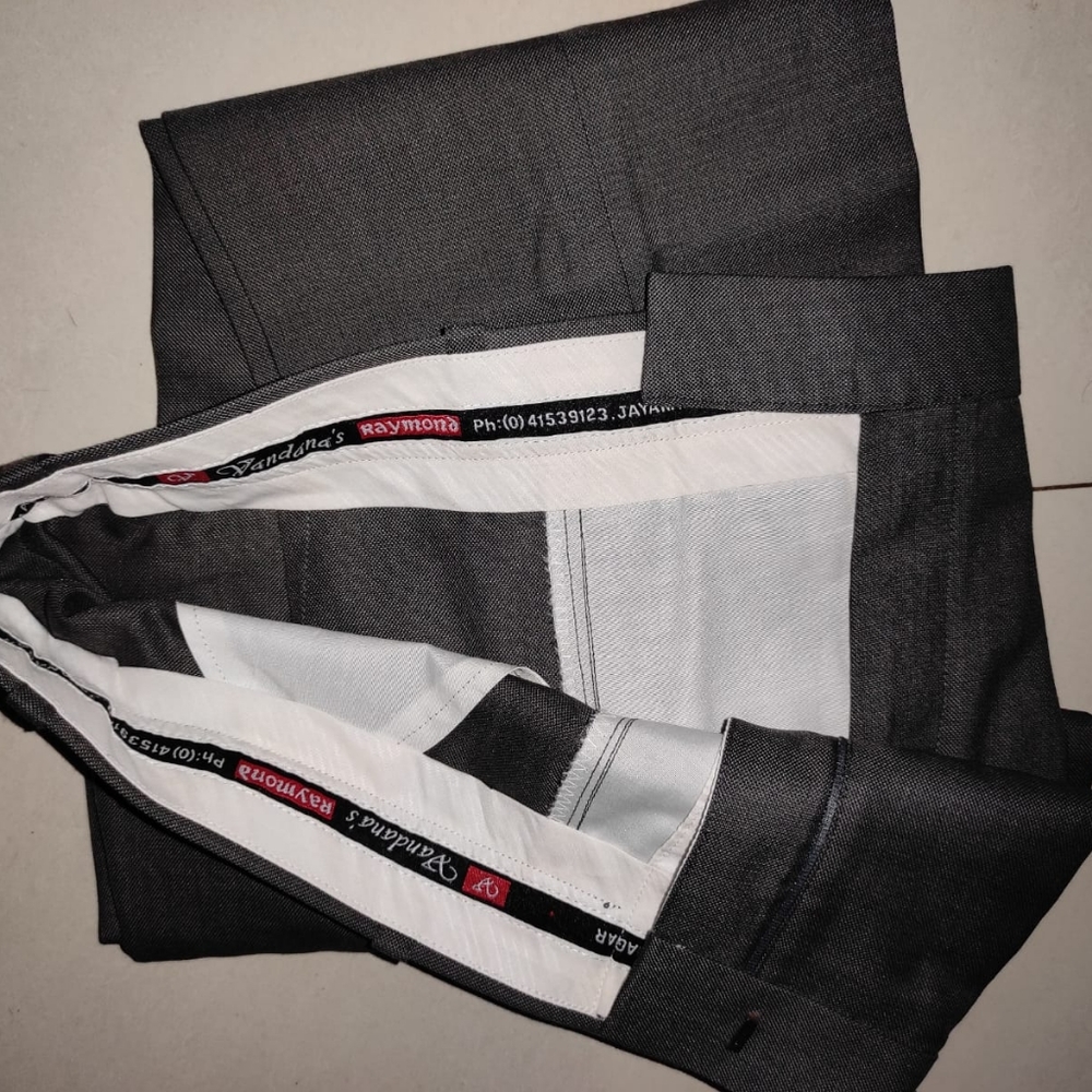 Raymond men’s grey formal pants - Picture 5 of 7
